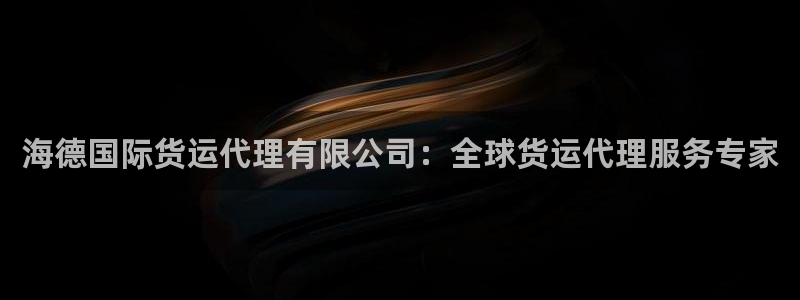 尊龙凯时平台官网：海德国际货运代理有限公司：全球货运代理